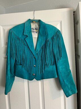 Pioneer Wear Retro Suede Leather Jacket size 8